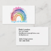 Kunst van Debi, Visitekaartje (Voorkant / Achterkant)