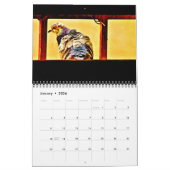 Kunst van duiven kalender (Jan 2026)