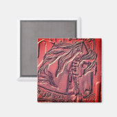Kunst van een draaimolenpaard magneet (Voorkant / Achterkant)