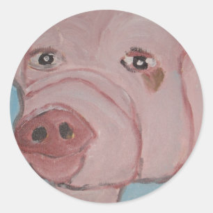 kunst van eric ginsburg ronde sticker