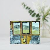 Kunst van Eric Ravilious, Trein Landschap Briefkaart (Staand voorkant)
