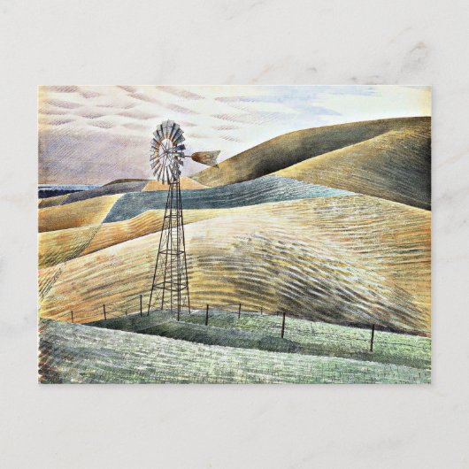 Kunst van Eric Ravilious, Windmolen Feestdagenkaart (Voorkant)