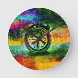 Kunst van expressie en communicatie | Zazzle_Grows Ronde Klok