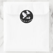 Kunst van Falconry - Harris Hawks Ronde Sticker (Tas)