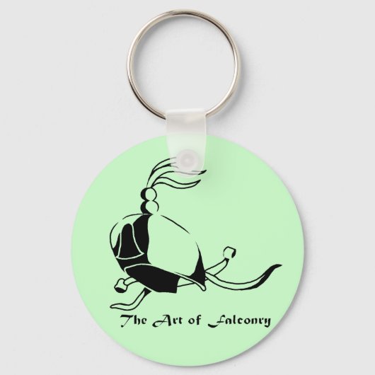 Kunst van Falconry - Hood Sleutelhanger (Voorkant)
