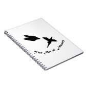 Kunst van Falconry- Peregrine Falcon Notitieboek (Rechterzijde)