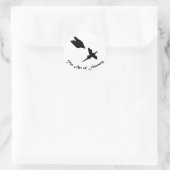 Kunst van Falconry- Peregrine Falcon Ronde Sticker (Tas)