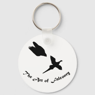 Kunst van Falconry- Peregrine Falcon Sleutelhanger