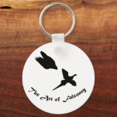 Kunst van Falconry- Peregrine Falcon Sleutelhanger (Voorkant)