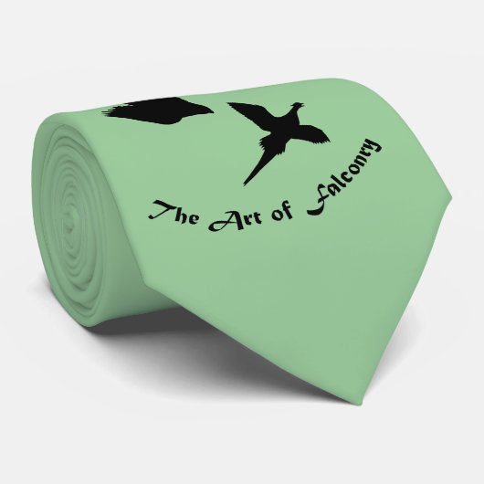 Kunst van Falconry- Peregrine Falcon Stropdas (Opgerold)