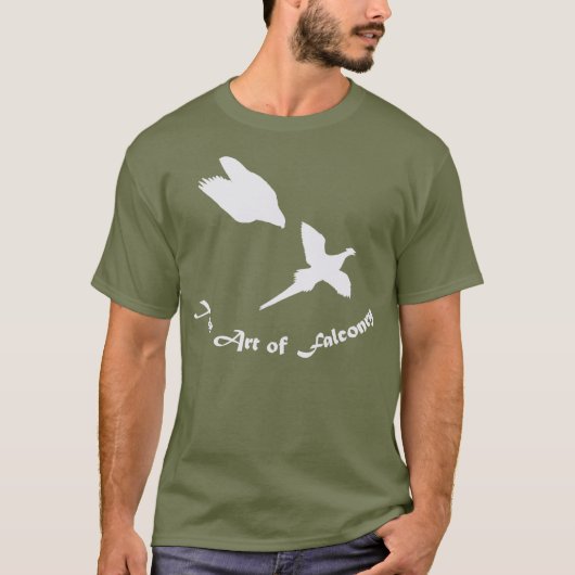 Kunst van Falconry- Peregrine Falcon T-shirt (Voorkant)