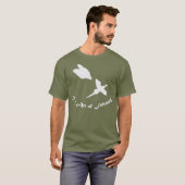 Kunst van Falconry- Peregrine Falcon T-shirt (Voorkant volledig)