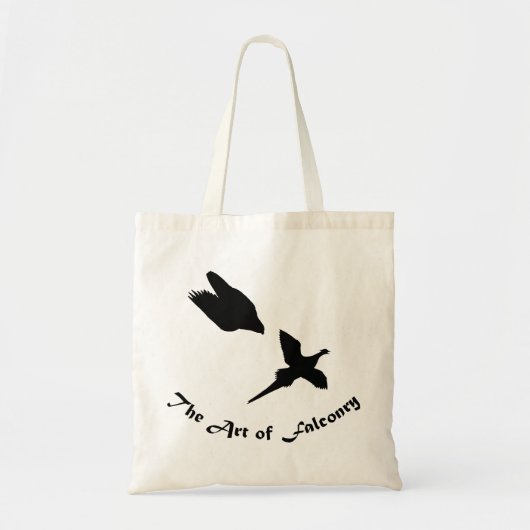 Kunst van Falconry- Peregrine Falcon Tote Bag (Voorkant)