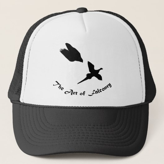 Kunst van Falconry- Peregrine Falcon Trucker Pet (Voorkant)