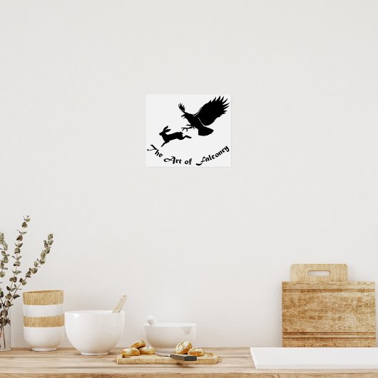 Kunst van Falconry - Red Tail Hawk Poster (Keuken)