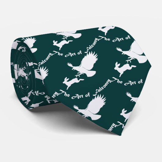 Kunst van Falconry - Red Tail Hawk Stropdas (Opgerold)