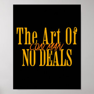 Kunst van geen deals oplichter woordspeling nep Tr Poster