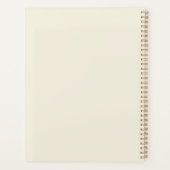 Kunst van gele roos uit het verleden planner (Achterkant)