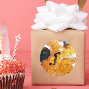 Kunst van Geluid: Cello Ronde Sticker