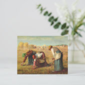  Kunst, Van Gogh, Gleaners in het veld Briefkaart (Staand voorkant)