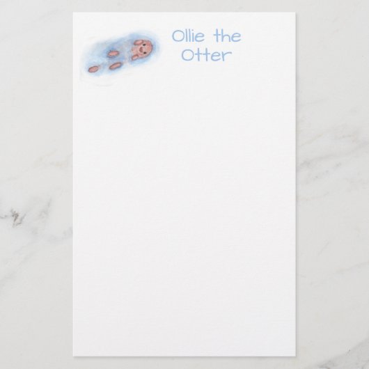 Kunst van Heather Ollie de Otter briefpapier basis (Voorkant)