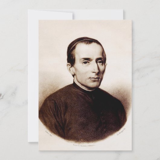 Kunst van Heilige Giuseppe Cafasso Heilige Barmhar Kaart (Voorkant)