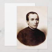 Kunst van Heilige Giuseppe Cafasso Heilige Barmhar Kaart (Voorkant / Achterkant)