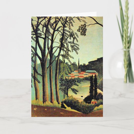Kunst van Henri Rousseau, Gezicht op Saint Cloud Kaart (Voorkant)