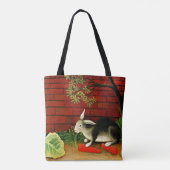 Kunst van Henri Rousseau: Konijn Tote Bag (Achterkant)