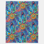 Kunst van het Afbeelding Abstractie - naadloos pat Fleece Deken (Voorkant)