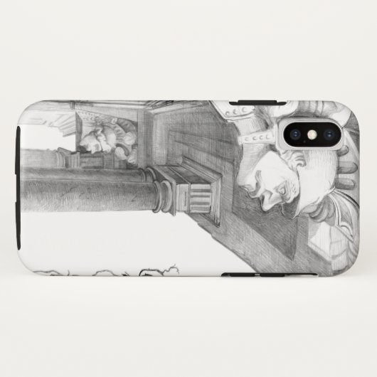 Kunst van het Burgscheidungen-kasteel Case-Mate iPhone Case (Achterkant (horizontaal))