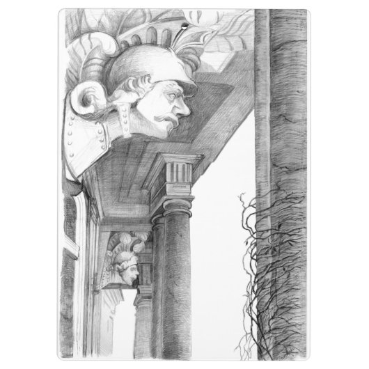 Kunst van het Burgscheidungen-kasteel Klembord (Achterkant)