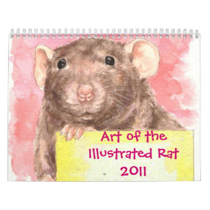 Kunst van het geïllustreerde Rat 2011 Kalender