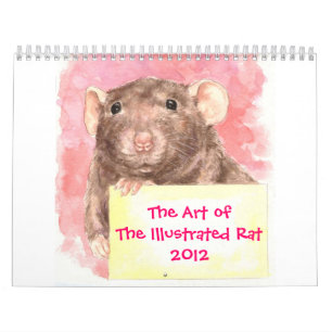 Kunst van het geïllustreerde Rat 2012 Kalender