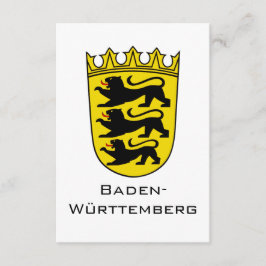 Kunst van het grote wapen van de deelstaat Baden-W Informatiekaartje