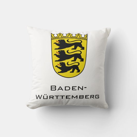 Kunst van het grote wapen van de deelstaat Baden-W Kussen (Voorkant)