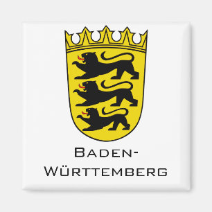Kunst van het grote wapen van de deelstaat Baden-W Magneet