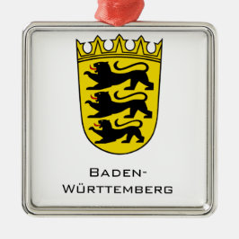 Kunst van het grote wapen van de deelstaat Baden-W Metalen Ornament
