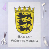 Kunst van het grote wapen van de deelstaat Baden-W Tissuepapier (Craft)