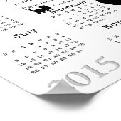 Kunst van het hoeden van katten...2015 Kalender Poster (Hoek)