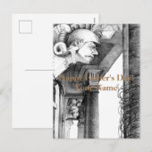 Kunst van het kasteel van het potlood feestdagenkaart (Voorkant / Achterkant)