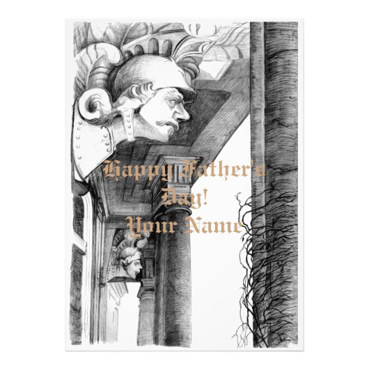 Kunst van het kasteel van het potlood foto afdruk (Voorkant)