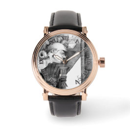 Kunst van het kasteel van het potlood horloge