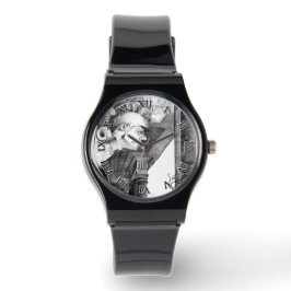 Kunst van het kasteel van het potlood horloge