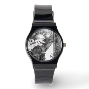 Kunst van het kasteel van het potlood horloge