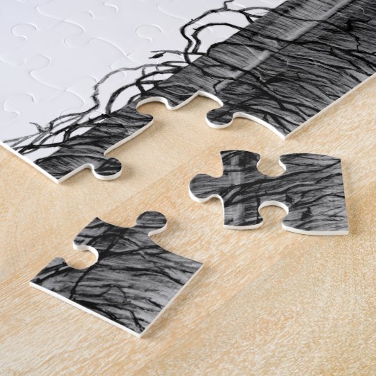 Kunst van het kasteel van het potlood legpuzzel (Zijkant)