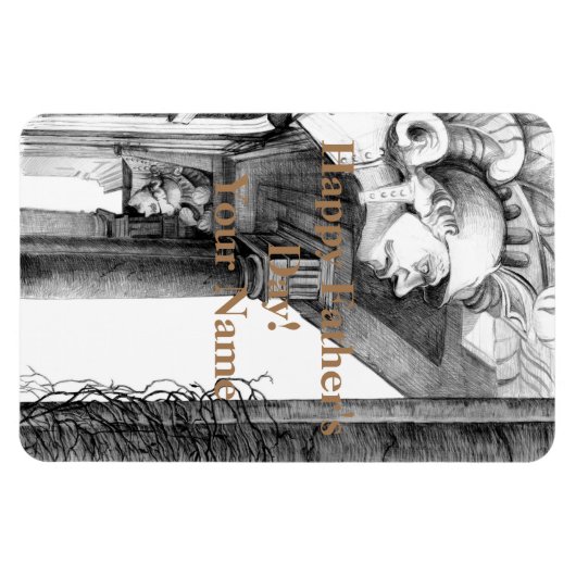 Kunst van het kasteel van het potlood magneet (Horizontaal)