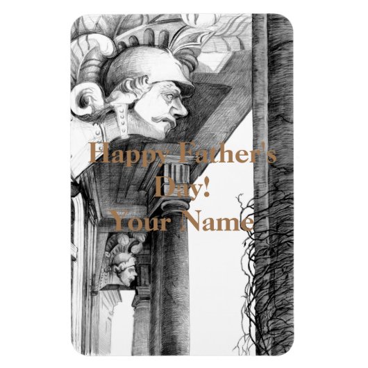 Kunst van het kasteel van het potlood magneet (Verticaal)