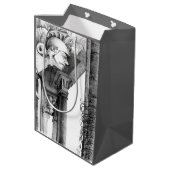 Kunst van het kasteel van het potlood medium cadeauzakje (Achterkant Gekanteld)