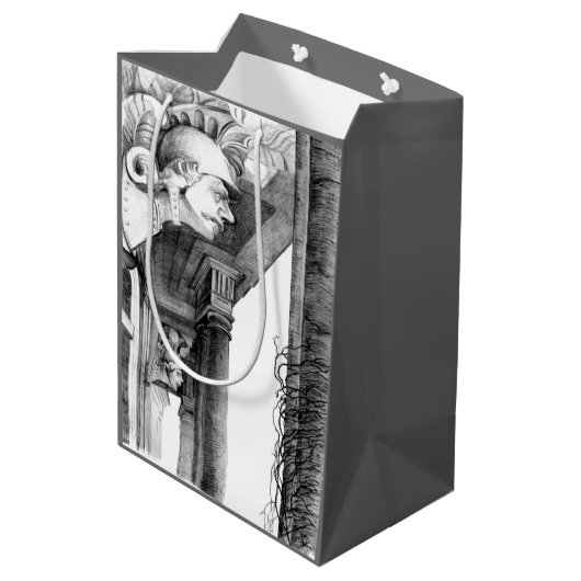 Kunst van het kasteel van het potlood medium cadeauzakje (Achterkant Gekanteld)